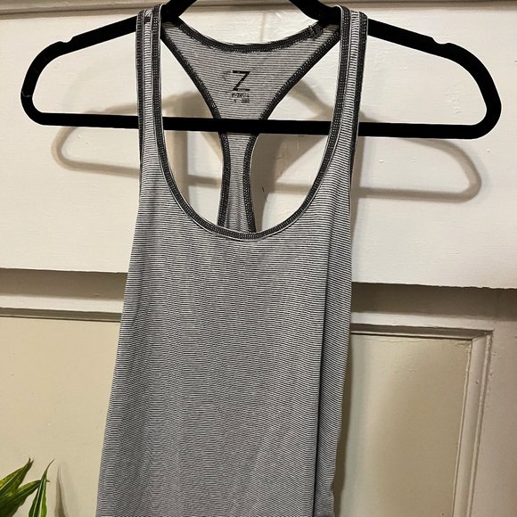 Zella Gray Stripe Tank - Picture 1 of 3
